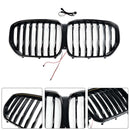 Front Kidney Grill Grille Fit BMW 5 Series G30 G38 2021-2024 W/LED-7