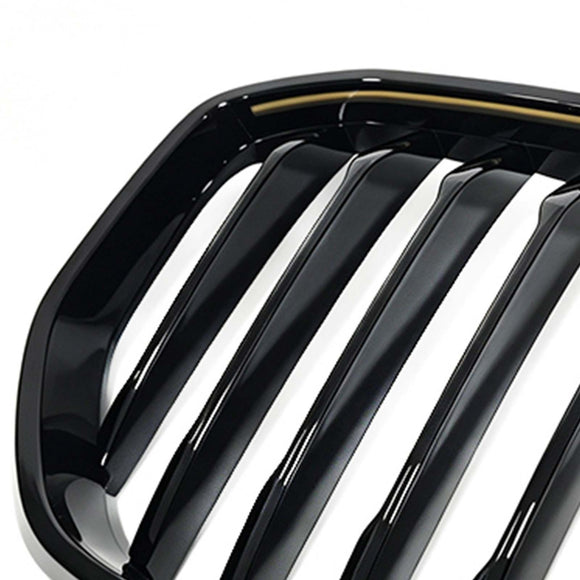Front Kidney Grill Grille Fit BMW 5 Series G30 G38 2021-2024 W/LED