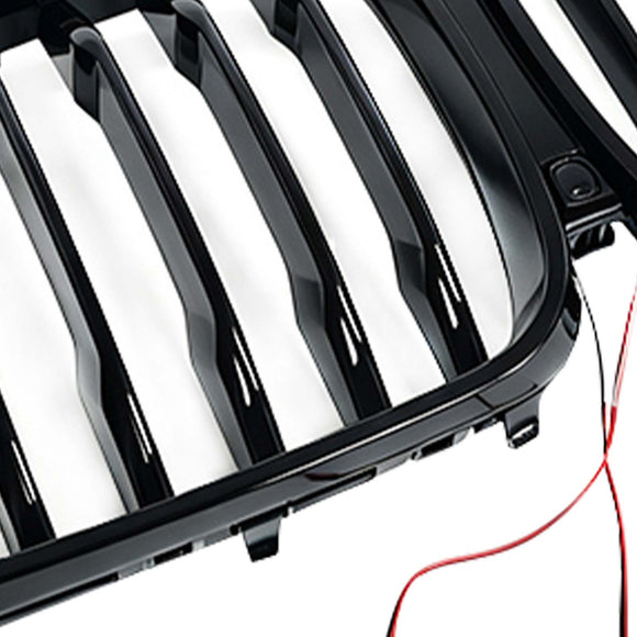 Front Kidney Grill Grille Fit BMW 5 Series G30 G38 2021-2024 W/LED