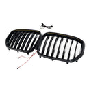 Front Kidney Grill Grille Fit BMW 5 Series G30 G38 2021-2024 W/LED-17