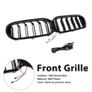 Frontnierengrill, passend für BMW 5er G30 G38 2021–2024 mit LED-6