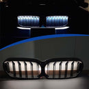 Frontnierengrill, passend für BMW 5er G30 G38 2021–2024 mit LED-15