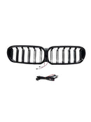 Frontnierengrill, passend für BMW 5er G30 G38 2021–2024 mit LED-16