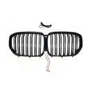 Niergrille met dubbele lamellen, zwart vooraan, geschikt voor BMW X5 G05 2019-2022 W/LED-1