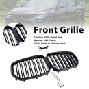 Niergrille met dubbele lamellen, zwart vooraan, geschikt voor BMW X5 G05 2019-2022 W/LED-3