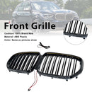 Niergrille met dubbele lamellen, zwart vooraan, geschikt voor BMW X5 G05 2019-2022 W/LED-4