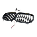 Niergrille met dubbele lamellen, zwart vooraan, geschikt voor BMW X5 G05 2019-2022 W/LED-9