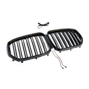 Niergrille met dubbele lamellen, zwart vooraan, geschikt voor BMW X5 G05 2019-2022 W/LED-17