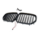 Niergrille met dubbele lamellen, zwart vooraan, geschikt voor BMW X5 G05 2019-2022 W/LED-18