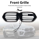 Grille de pare-chocs avant à double lamelle pour BMW X6 G06 M60i 2023-2025 avec trou pour caméra-5
