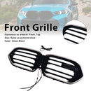 Grille de pare-chocs avant à double lamelle pour BMW X6 G06 M60i 2023-2025 avec trou pour caméra-4