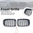 Rejilla de parachoques delantero negro brillante para BMW E46 de 2 puertas 1998-2001 con LED-2