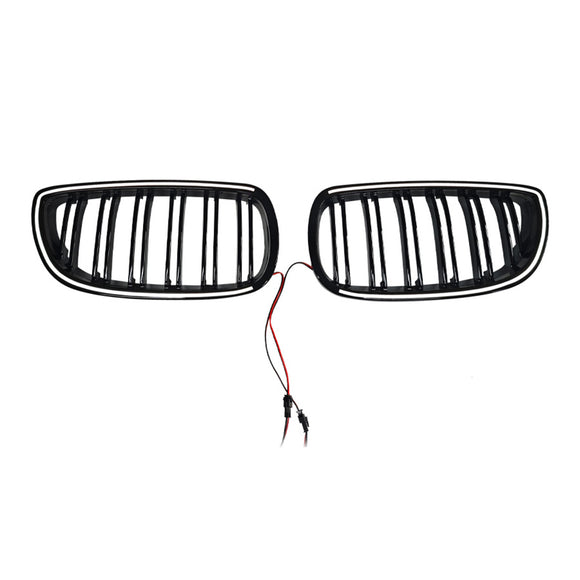 Glänzend schwarzer vorderer Nierengrill, passend für BMW E92 E93 335i 328i Coupe 2006–2009