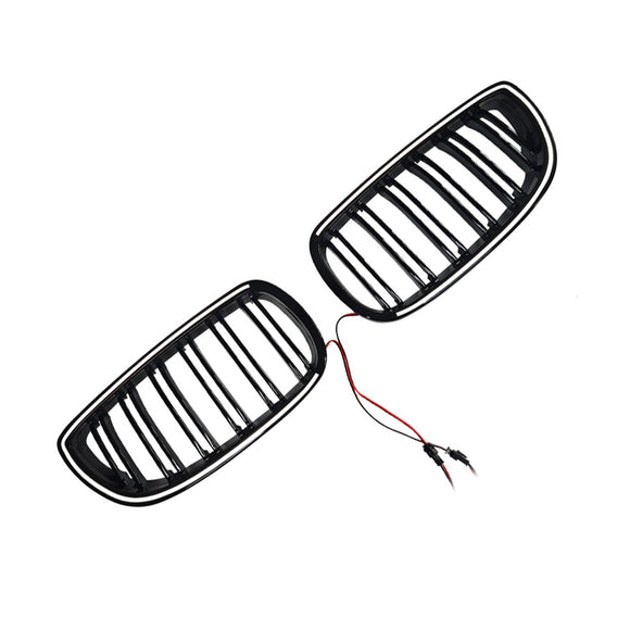 Glänzend schwarzer vorderer Nierengrill, passend für BMW E92 E93 335i 328i Coupe 2006–2009