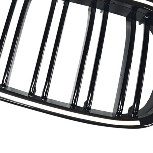 Glänzend schwarzer vorderer Nierengrill, passend für BMW E92 E93 335i 328i Coupe 2006–2009