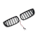 Musta etumunuaisritilän säleikkö sopii BMW E92 E93 LCI 2oors 2010-2013 W/LED-9