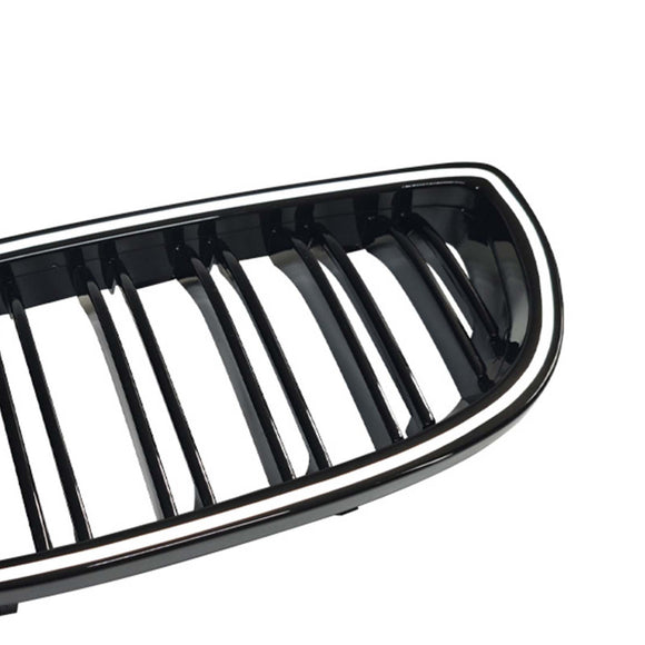 Musta etumunuaisritilän säleikkö sopii BMW E92 E93 LCI 2oors 2010-2013 W/LED