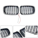 Grade preta do para-choque dianteiro compatível com BMW Série 3 E46 4 portas pré-LCI 1999-2001 com LED-7