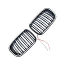 Grade preta do para-choque dianteiro compatível com BMW Série 3 E46 4 portas pré-LCI 1999-2001 com LED-8