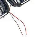 Grade preta do para-choque dianteiro compatível com BMW Série 3 E46 4 portas pré-LCI 1999-2001 com LED-11