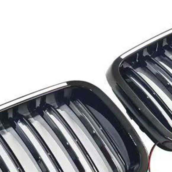 Grade preta do para-choque dianteiro compatível com BMW Série 3 E46 4 portas pré-LCI 1999-2001 com LED