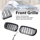 Musta etupuskurin säleikkö sopii BMW 3-sarjan E46 4-oviseen LCI 2002-2005 W/LED-3