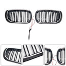 Musta etupuskurin säleikkö sopii BMW 3-sarjan E46 4-oviseen LCI 2002-2005 W/LED-7