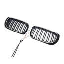 Musta etupuskurin säleikkö sopii BMW 3-sarjan E46 4-oviseen LCI 2002-2005 W/LED-9