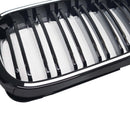 Musta etupuskurin säleikkö sopii BMW 3-sarjan E46 4-oviseen LCI 2002-2005 W/LED-12