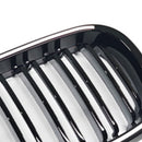 Musta etupuskurin säleikkö sopii BMW 3-sarjan E46 4-oviseen LCI 2002-2005 W/LED-13
