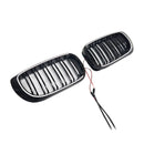 Musta etupuskurin säleikkö sopii BMW 3-sarjan E46 4-oviseen LCI 2002-2005 W/LED-17