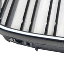 Glänzend schwarzer vorderer Nierengrill, passend für BMW 5er E39 1998–2003 mit LED-11