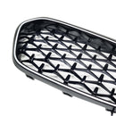Grade preta da grade do pára-choque dianteiro para BMW X2 série F39 2018-2023 diamante-10