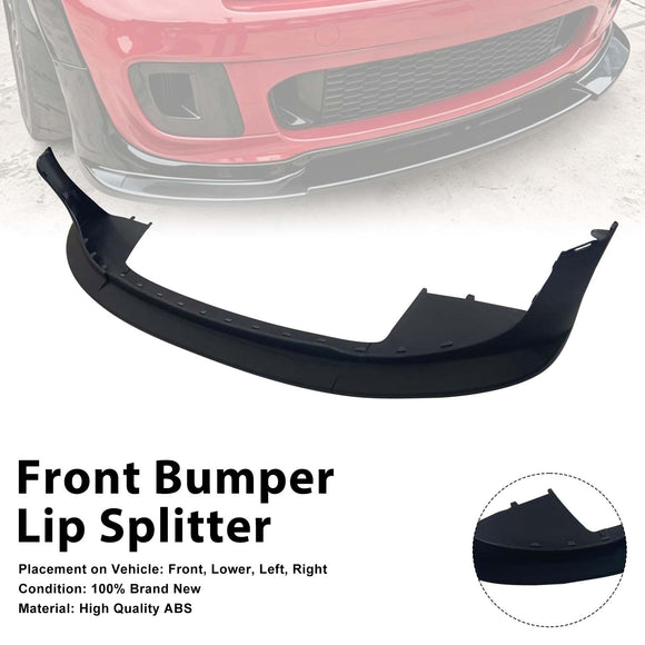 Front Bumper Spoiler Lip Splitter Fit MINI COOPER JCW R55 R56 R57 2006-2013
