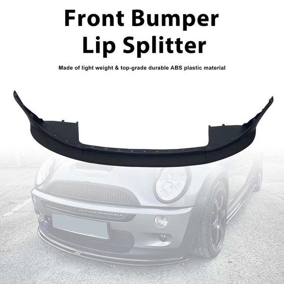 Front Bumper Spoiler Lip Splitter Fit MINI COOPER JCW R55 R56 R57 2006-2013