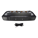 Mattschwarzer Frontstoßstangengrill für Ford Transit Custom 2013–2017 mit LED-1