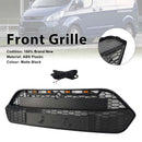 Mattschwarzer Frontstoßstangengrill für Ford Transit Custom 2013–2017 mit LED-2