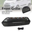 Mattschwarzer Frontstoßstangengrill für Ford Transit Custom 2013–2017 mit LED-4