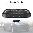 Mattschwarzer Frontstoßstangengrill für Ford Transit Custom 2013–2017 mit LED-5