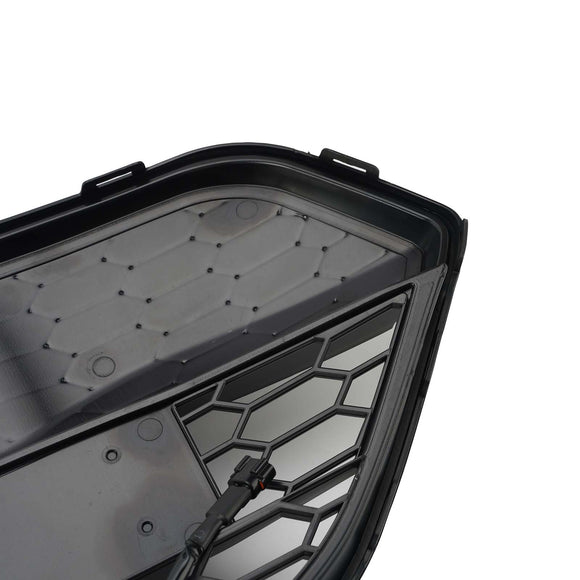 Mattschwarzer Frontstoßstangengrill für Ford Transit Custom 2013–2017 mit LED