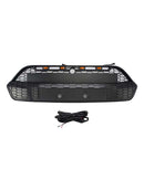 Mattschwarzer Frontstoßstangengrill für Ford Transit Custom 2013–2017 mit LED-15