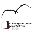 Guarnição de ventilação de ar canard divisor de para-choque traseiro compatível com BMW Série 4 Coupe G22 2021-2026-6