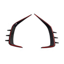 Guarnição de ventilação de ar canard divisor de para-choque traseiro compatível com BMW Série 4 Coupe G22 2021-2026-8