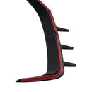 Guarnição de ventilação de ar canard divisor de para-choque traseiro compatível com BMW Série 4 Coupe G22 2021-2026-11