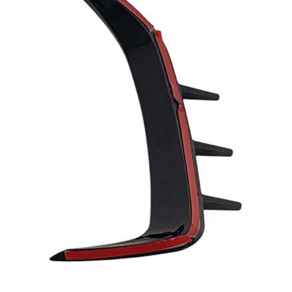 Guarnição de ventilação de ar canard divisor de para-choque traseiro compatível com BMW Série 4 Coupe G22 2021-2026