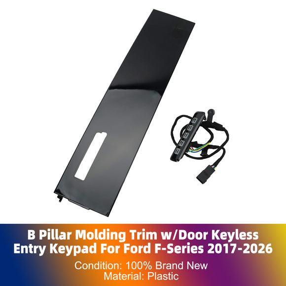 Moldura del pilar B con teclado de entrada sin llave para Ford Serie F 2017-2026