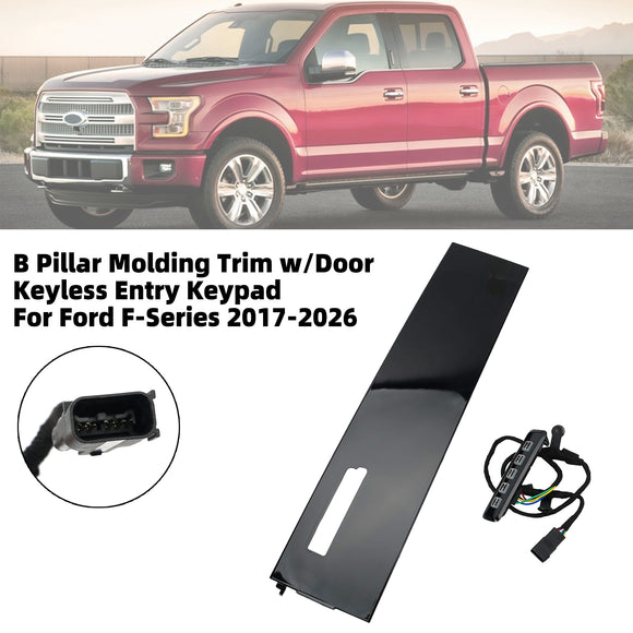 Moldura del pilar B con teclado de entrada sin llave para Ford Serie F 2017-2026