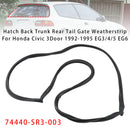 Hatch Back Trunk Rear Tail Gate Weatherstrip For Honda Civic 3Door 1992-1995-1