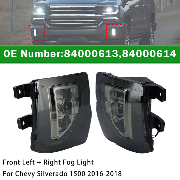 2016-2018 Chevy Silverado 1500 luz antiniebla delantera 84000613 84000614