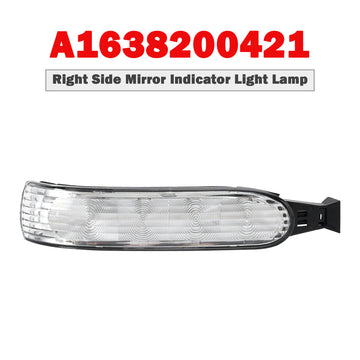 Right Side Mirror Indicator Light Lamp for Benz ML-Class W163 02-05 A1638200421